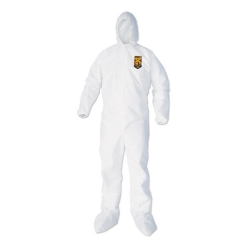 Picture of A45 Prep And Paint Coveralls, White, Large, 25/carton