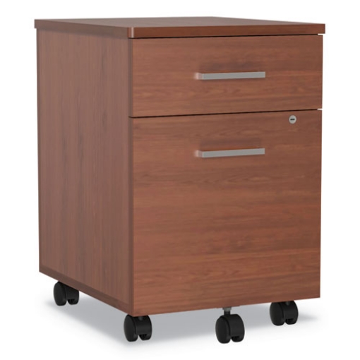 Picture of Trento Line Mobile Pedestal File, Left Or Right, 2-Drawers: Box/file, Legal/letter, Cherry, 16.5" X 19.75" X 23.63"