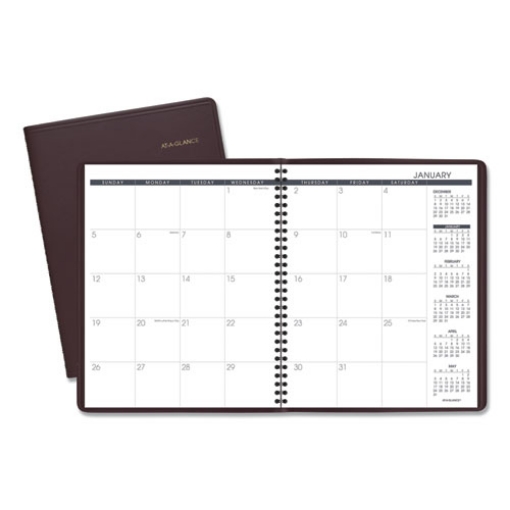 Picture of Monthly Planner, 11 x 9, Winestone Cover, 15-Month (Jan to Mar): 2024 to 2025