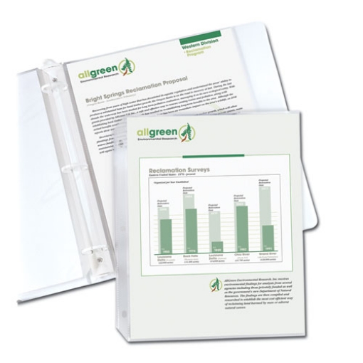 Picture of Recycled Polypropylene Sheet Protectors, Reduced Glare, 2", 11 x 8.5, 100/Box