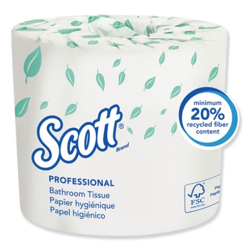 Picture of Essential Standard Roll Bathroom Tissue for Business, Septic Safe, 2-Ply, White, 550 Sheets/Roll