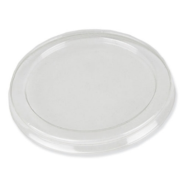 Picture of Dome Lids for 3.25" Round Containers, 3.25" Diameter, Clear, Plastic, 1,000/Carton