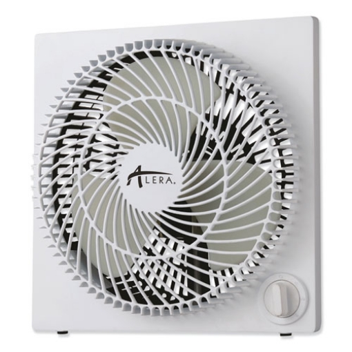 Picture of 9" 3-Speed Desktop Box Fan, Plastic, White