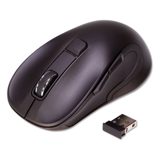 Picture of Hyper-Fast Scrolling Mouse, 2.4 Ghz Frequency/26 Ft Wireless Range, Right Hand Use, Black