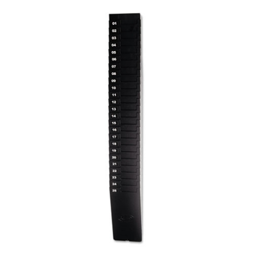 Picture of Time Card Rack For 9" Cards, 25 Pockets, Abs Plastic, Black