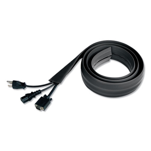 Picture of Floor Sleeve Cable Management, 2.5" X 0.5" Channel, 72" Long, Black