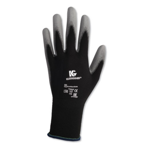 Picture of G40 Polyurethane Coated Glove, 230 mm Length, Medium/Size 8, Black/Gray, 60 Pairs