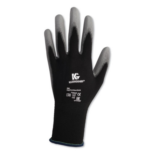 Picture of g40 polyurethane coated gloves, 250 mm length, x-large/size 10, bag, black/gray, 60 pairs