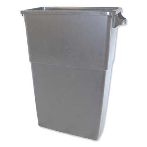 Picture of Thin Bin Containers, 23 gal, Polyethylene, Gray
