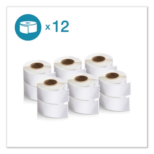 Picture of LW Address Labels, 1.13" x 3.5", White, 350 Labels/Roll, 12 Rolls/Pack