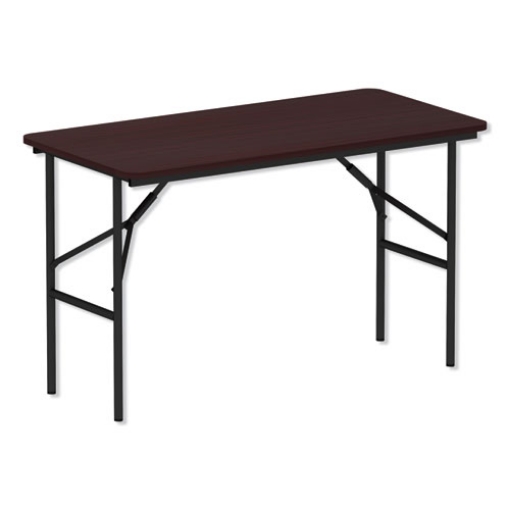 Picture of Wood Folding Table, Rectangular, 48w X 23.88d X 29h, Mahogany