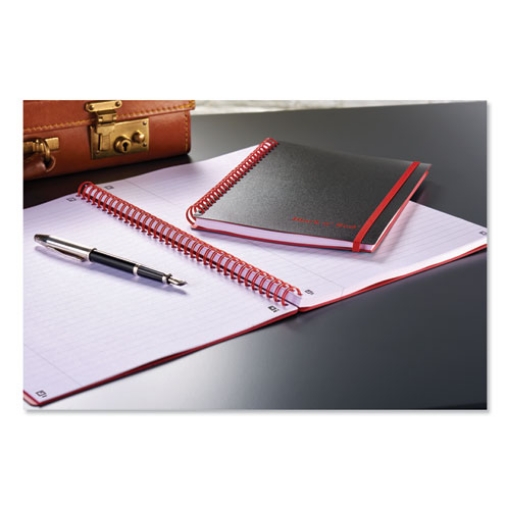 Picture of Flexible Cover Twinwire Notebooks, SCRIBZEE Compatible, 1-Subject, Wide/Legal Rule, Black Cover, (70) 11.75 x 8.25 Sheets