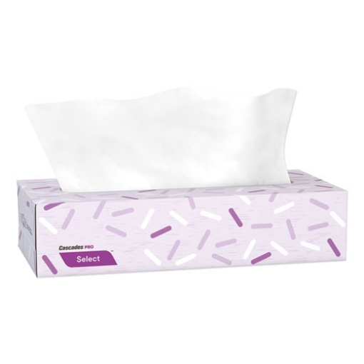 Picture of Select Flat Box Facial Tissue, 2-Ply, White, 100 Sheets/box, 30 Boxes/carton