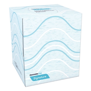 Picture of Signature Facial Tissue, 2-Ply, White, Cube, 90 Sheets/box, 36 Boxes/carton