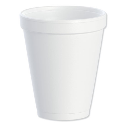 Picture of Foam Drink Cups, 10 Oz, White, 25/bag, 40 Bags/carton