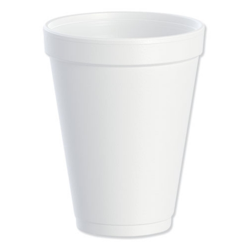 Picture of Foam Drink Cups, 12 Oz, White, 25/bag, 40 Bags/carton