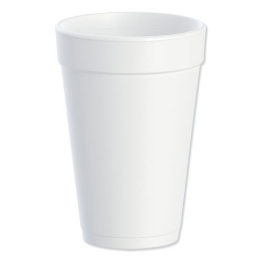 Picture of Foam Drink Cups, 16 Oz, White, 25/bag, 40 Bags/carton