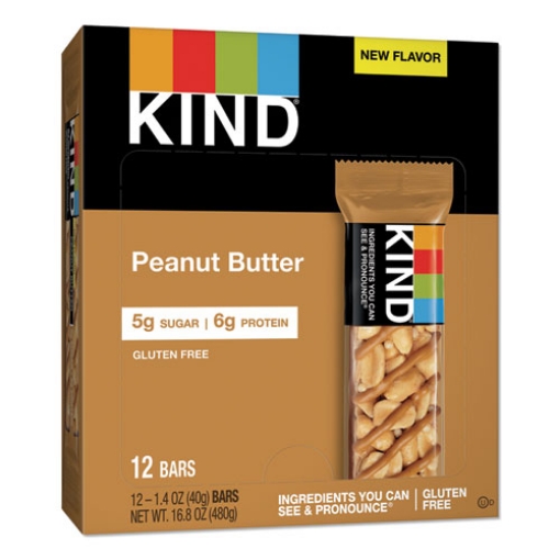 Picture of Nuts And Spices Bar, Peanut Butter, 1.4 Oz, 12/pack