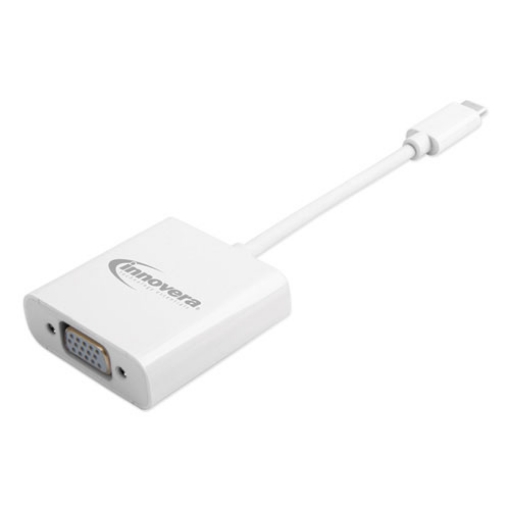 Picture of USB Type-C VGA Adapter, USB-C/VGA, 0.65 ft, White