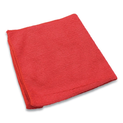 Picture of Lightweight Microfiber Cloths, 16 X 16, Red, 240/carton