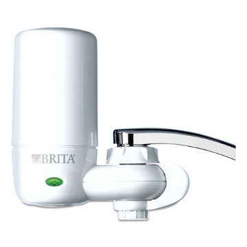 Picture of On Tap Faucet Water Filter System, White, 4/carton