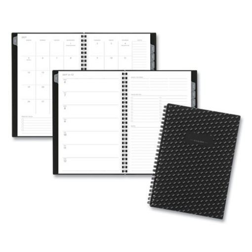 Picture of Elevation Academic Weekly/Monthly Planner, 8.5 x 5.5, Black Cover, 12-Month (July to June): 2023 to 2024