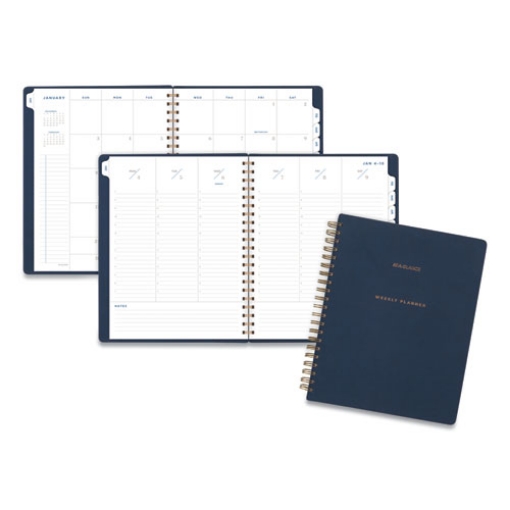 Picture of Signature Collection Firenze Navy Weekly/Monthly Planner, 11 x 8.5, Navy Cover, 13-Month (Jan to Jan): 2024 to 2025