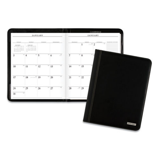 Picture of Executive Monthly Padfolio, 11 x 9, Black Cover, 13-Month (Jan to Jan): 2024 to 2025