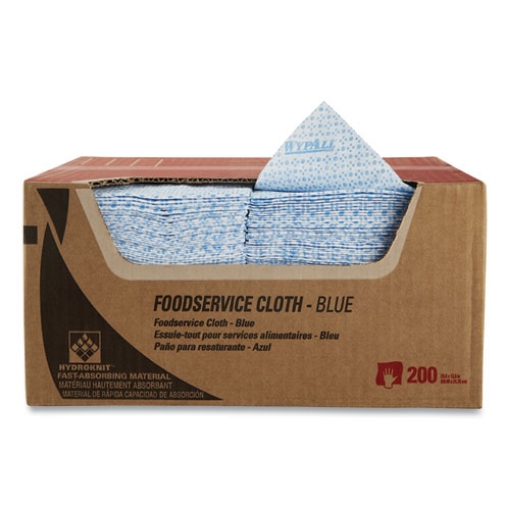 Picture of Foodservice Cloths, 12.5 X 23.5, Blue, 200/carton