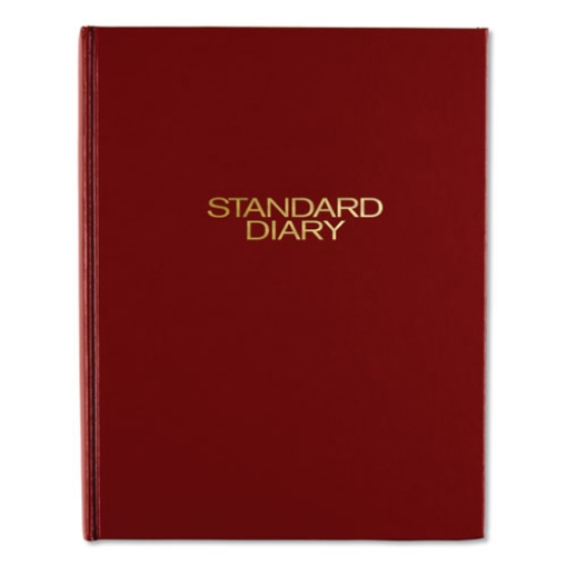 Picture of Standard Diary Daily Diary, 2024 Edition, Medium/College Rule, Red Cover, (200) 9.5 x 7.5 Sheets