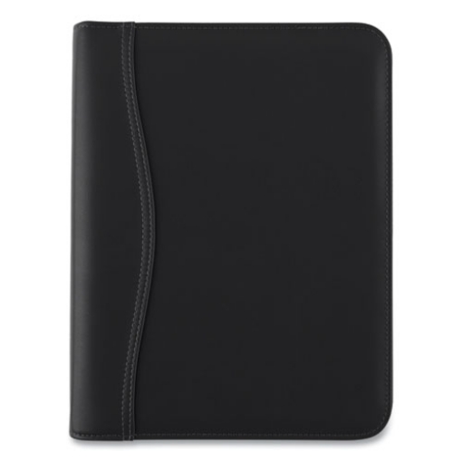 Picture of Black Leather Planner/organizer Starter Set, 8.5 X 5.5, Black Cover, 12-Month (jan To Dec): Undated