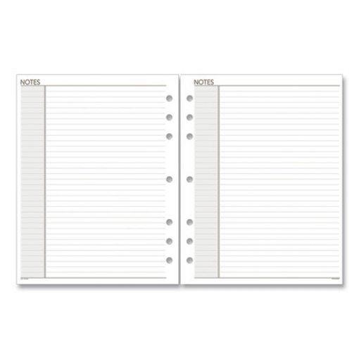 Picture of Lined Notes Pages For Planners/organizers, 8.5 X 5.5, White Sheets, Undated