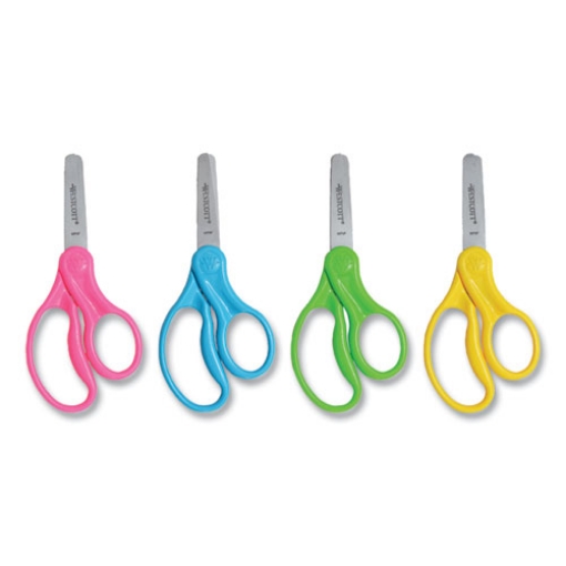 Picture of For Kids Scissors, Blunt Tip, 5" Long, 1.75" Cut Length, Randomly Assorted Straight Handles