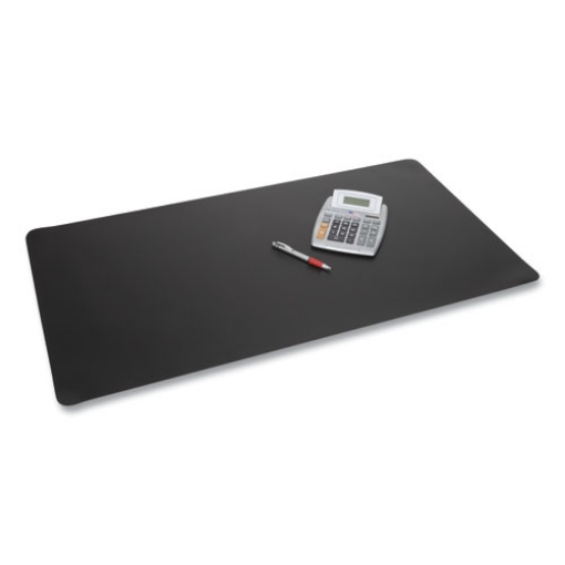 Picture of Rhinolin II Desk Pad with Antimicrobial Protection, 17 x 12, Black