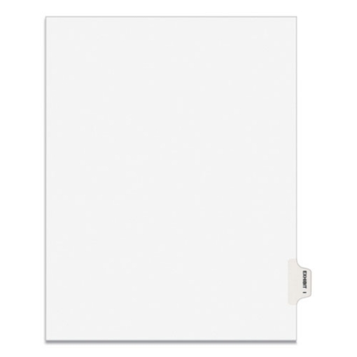 Picture of avery-style preprinted legal side tab divider, 26-tab, exhibit i, 11 x 8.5, white, 25/pack, (1379)