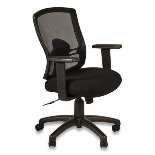 Picture of Alera Etros Series Mesh Mid-Back Petite Swivel/Tilt Chair, Supports Up to 275 lb, 17.71" to 21.65" Seat Height, Black