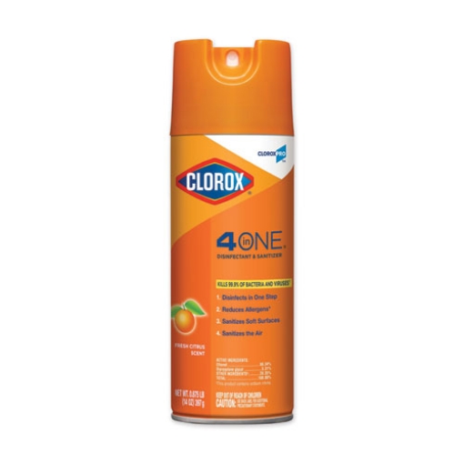 Picture of 4-In-One Disinfectant And Sanitizer, Citrus, 14 Oz Aerosol Spray