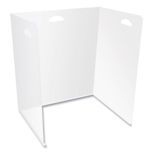 Picture of Lightweight Desktop Barriers, 22 X 16 X 24, Polypropylene, Clear, 10/carton