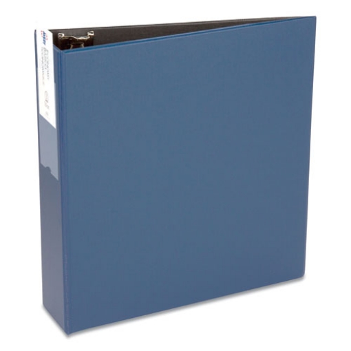Picture of Economy Non-View Binder With Round Rings, 3 Rings, 3" Capacity, 11 X 8.5, Blue, (4600)