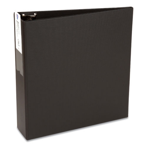 Picture of Economy Non-View Binder With Round Rings, 3 Rings, 3" Capacity, 11 X 8.5, Black, (4601)