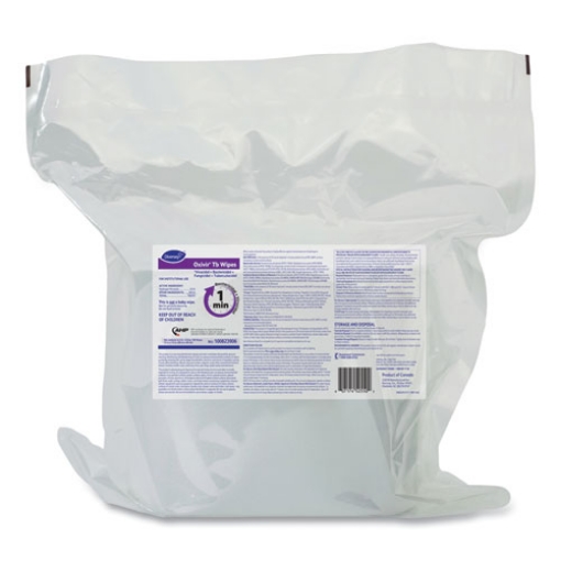 Picture of Oxivir TB Disinfectant Wipes Refill, 11 x 12, Unscented, White, 160 Wipes/Refill Pouch, 4 Refill Pouches/Carton