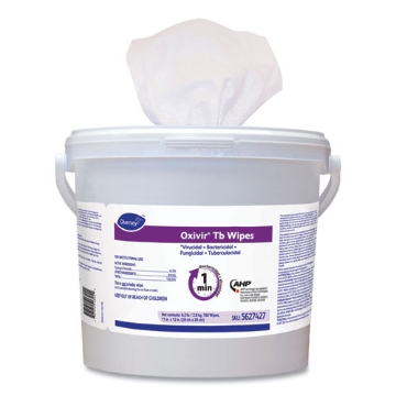 Picture of Oxivir TB Disinfectant Wipes, 11 x 12, White, 160/Bucket, 4 Buckets/Carton