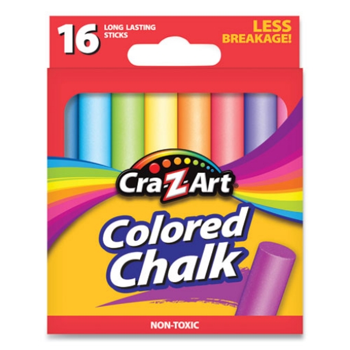 Picture of Colored Chalk, Assorted Colors, 16/pack