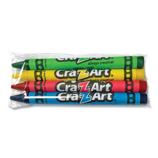 Picture of Washable Crayons, Assorted, 4/pack