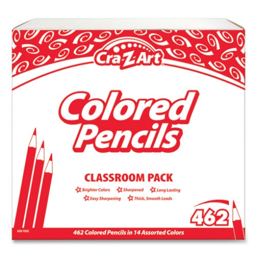 Picture of Colored Pencils Classpack, 14 Assorted Lead and Barrel Colors, 14 Pencils/Set, 33 Sets/Carton