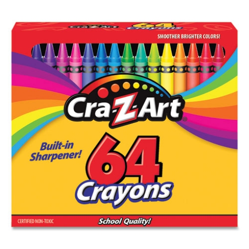 Picture of Crayons, 64 Assorted Colors, 64/pack