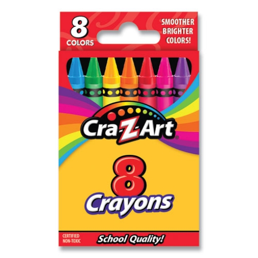 Picture of Crayons, 8 Assorted Colors, 8/pack