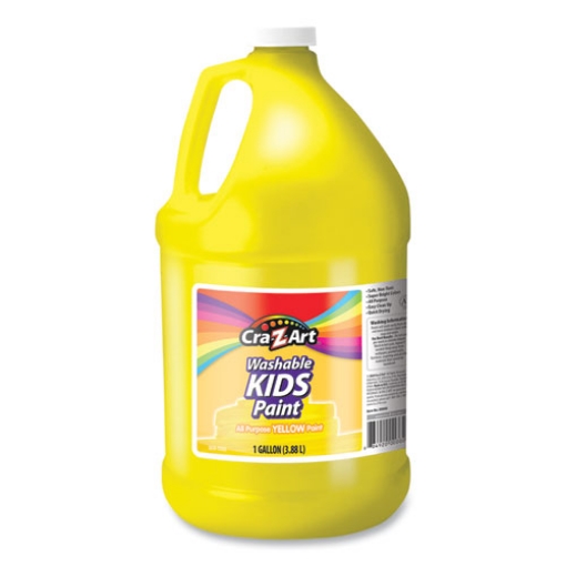 Picture of Washable Kids Paint, Yellow, 1 Gal Bottle