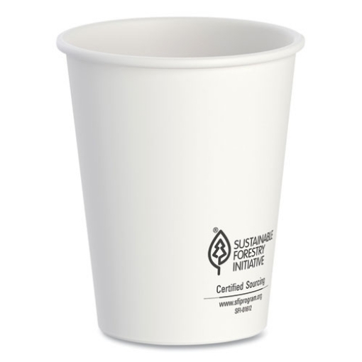 Picture of Thermoguard Insulated Paper Hot Cups, 8 Oz, White Sustainable Forest Print, 1,000/carton