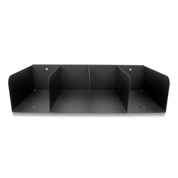 Picture of Trays, 4 Compartments, 16 X 8 X 4, Heavy Gauge Steel, Black